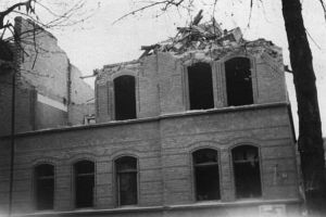 Bombenschaden am Haus Kastanienalle 42a, Braunschweig